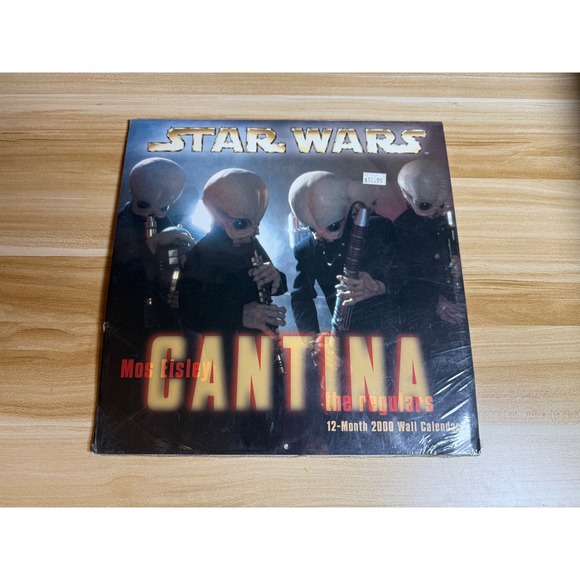Star Wars Mos Eisley Cantina the regulars 12 Month 2000 Wall Calendar NEW SEALED - Picture 1 of 2